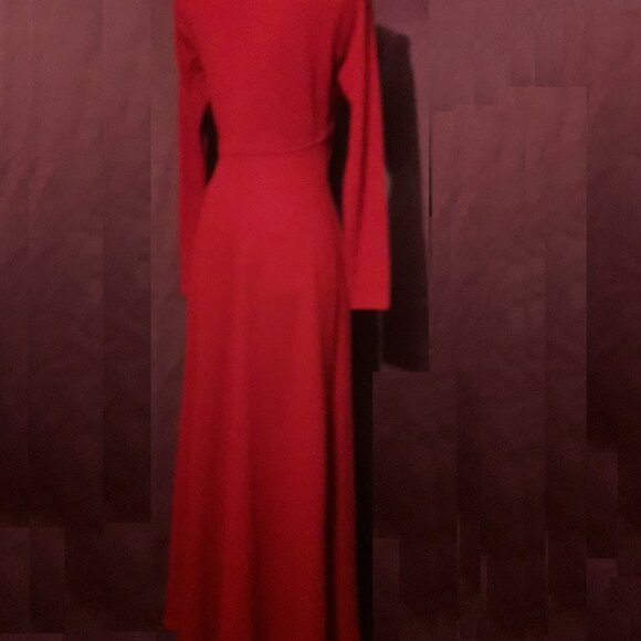 Vintage 90s Ann Taylor Full Length Maxi 100% Merino Wool Long Sweater Dress XS/S - Picture 6 of 11